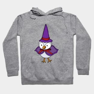 Adorable little bird wearing a wizard costume Hoodie